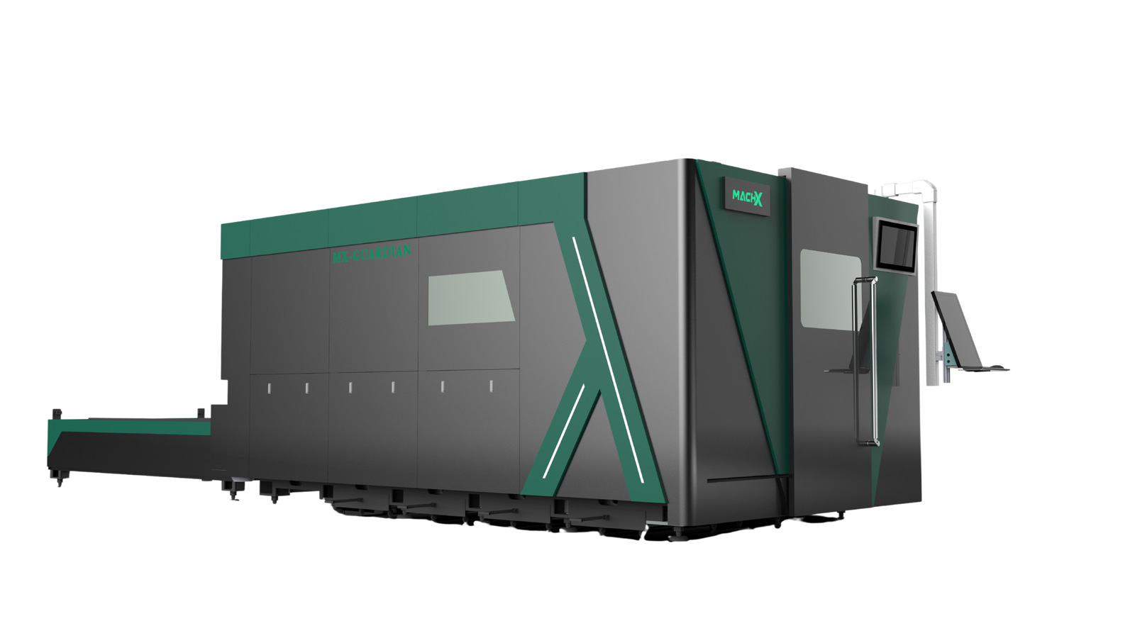 Mach-X MX-G Series 12kW enclosed fiber laser cutting machine 1530x3050mm working area